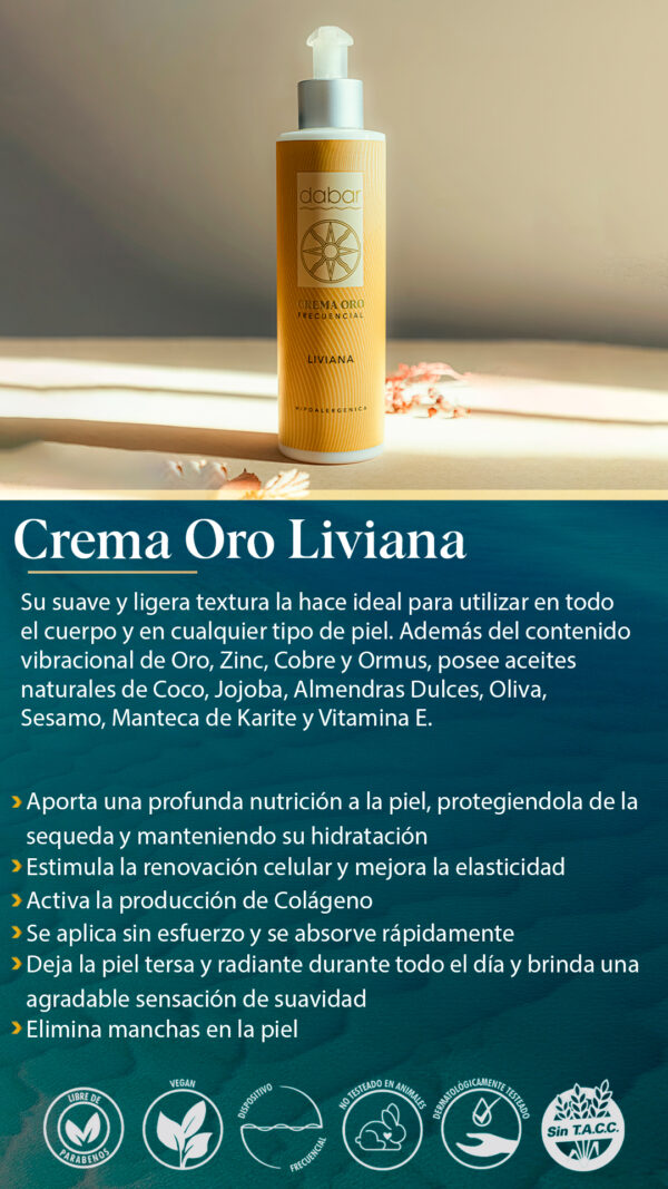 crema oro liviana ormus