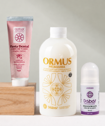 Kit Bienestar: Ormus, Pasta Dental Sin Fluor & Desodorante Sin aluminio.